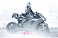 Marilyn's Ride in Pink Fine Art Print