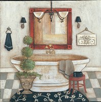 Casual Bath II Framed Print