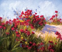 Red Poppies and Wild Flowers Fine Art Print