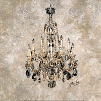 Champagne Chandelier Fine Art Print