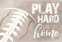 Football - Play Hard Fine Art Print