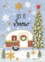 Let It Snow Camper Fine Art Print