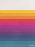 Vintage Retro Lines I Framed Print