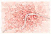 Watercolor Wanderlust London Coral Fine Art Print