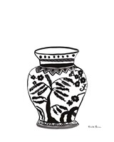 Chinoiserie IV v2 Black Fine Art Print