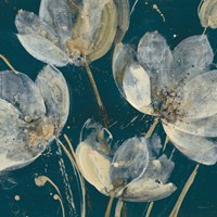 Translucent Garden Teal Crop Fine Art Print