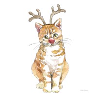 Christmas Kitties III Square Fine Art Print