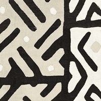 Kuba Cloth I Sq II Neutral Framed Print