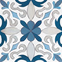 Gypsy Wall Tile 14 Blue Gray Fine Art Print