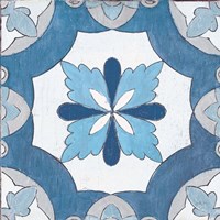 Gypsy Wall Tile 8 Blue Gray Fine Art Print