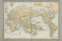 The World Map Neutral Fine Art Print