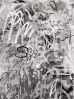 Graffiti Love Monochromatic Fine Art Print