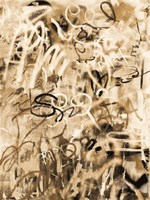 Graffiti Love Sepia Fine Art Print