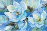 Blue Magnolias Fine Art Print