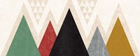Mod Triangles Panel I Fine Art Print