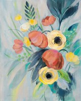 Colorful Elegant Floral II Fine Art Print