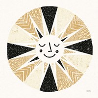 Sunshine Black Gold Sq Fine Art Print