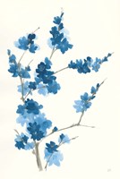 Blue Branch I Framed Print