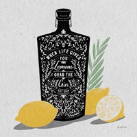 Fruity Spirits Gin Framed Print