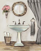 Tuscan Bath IV Greige Fine Art Print