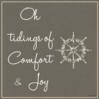 Silver Coast Christmas Square II Fine Art Print