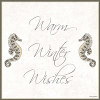 Silver Coast Christmas Square III Fine Art Print