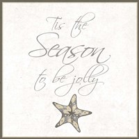 Silver Coast Christmas Square IV Fine Art Print