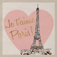 Je t'aime Paris! Fine Art Print
