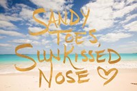 Sandy Toes, Sun Kissed Nose Fine Art Print