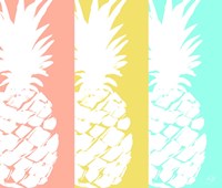 Modern Pineapple Trio Fine Art Print