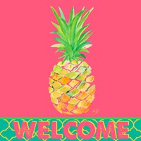 Punchy Pineapple Welcome Fine Art Print