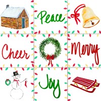 Happy Holiday Square Fine Art Print