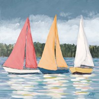 Soft Pastel Sails Fine Art Print
