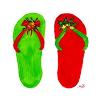 Holiday Flip Flops Fine Art Print