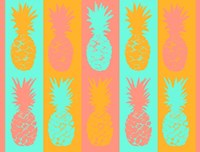 Vibrant Pineapples Fiesta Fine Art Print