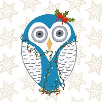 Christmas Owl I Fine Art Print