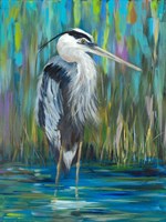 Standing Heron I Fine Art Print