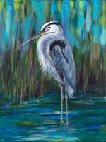 Standing Heron II Fine Art Print