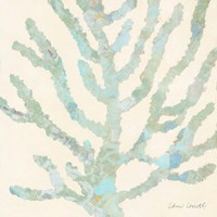 Coral Vision on Cream II Framed Print