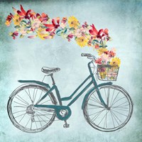 Floral Day Bike II Fine Art Print