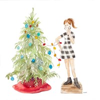 Decorating Christmas II Fine Art Print