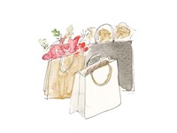 Holiday Shopping Bags II Fine Art Print