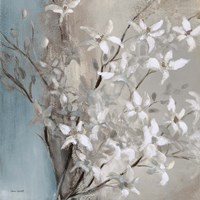 Misty Orchids (Blue) II Framed Print