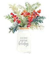 Christmas Mason Jar Fine Art Print
