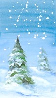 Snowy Pines Fine Art Print