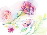 Light and Breezy Florals II Fine Art Print