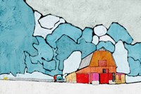 Barn under Blue Skies Fine Art Print