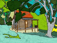 Cabin in the Woods Fine Art Print