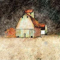 Stormy Farm Evening Fine Art Print