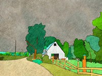 Rainy Season on the Farm Fine Art Print